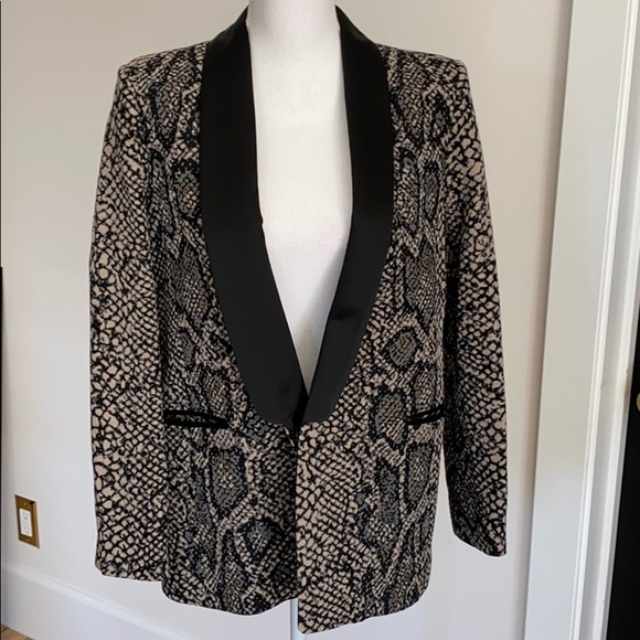 Sandro Jackets & Blazers - Excellent condition Sandro python tuxedo blazer